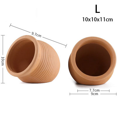 Bocal en Céramique pour Poissons, Décoration Précieuse d'Aquarium, Abri de Diversification pour Amano, ShriAJCichlid, Bonsaï, Élevage de Poissons, Aide à Cacher: MARRON