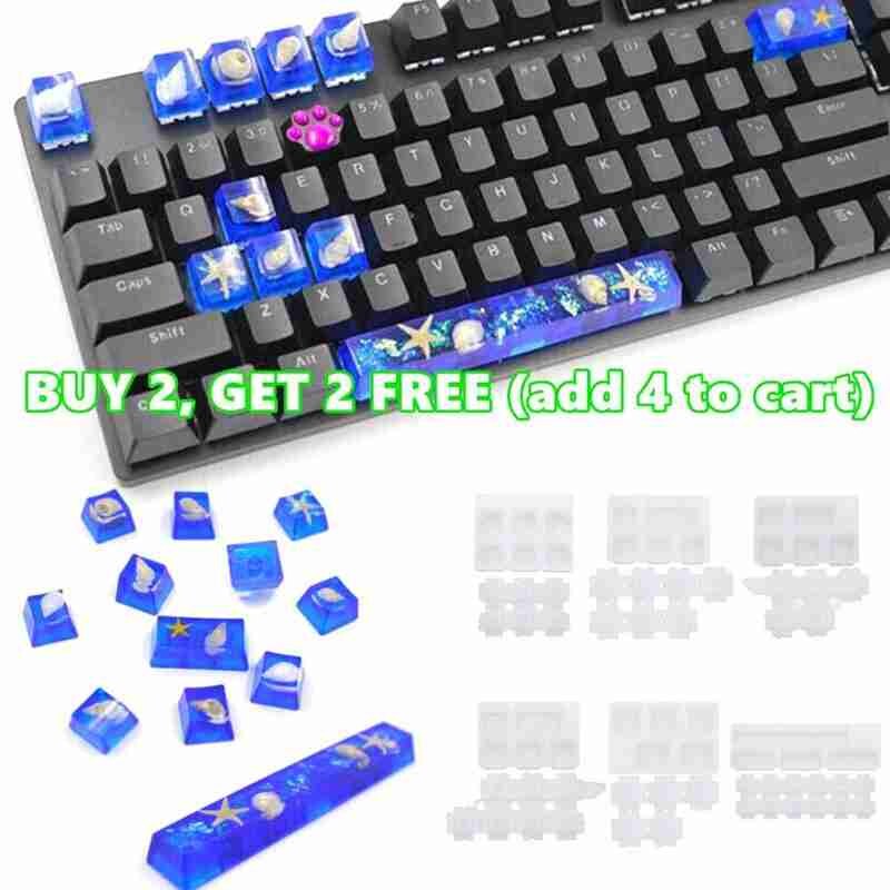 1 PC Manual DIY Mechanical Keyboard Cap Silicone Mold Making Tools UV Epoxy Crystal Crafts Handmade Molds N3T3