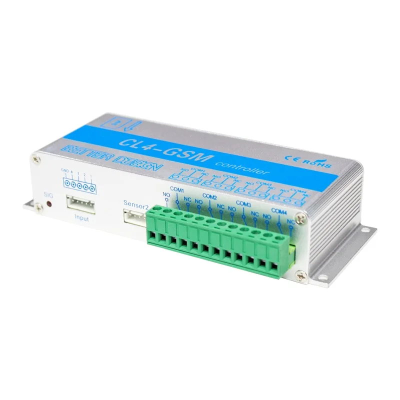 4-Kanal-Relais CL4-GSM SMS GSM APP kabellos Regler GSM-Empfänger für riss Elektrischer Türöffner Sperrpumpenmotor
