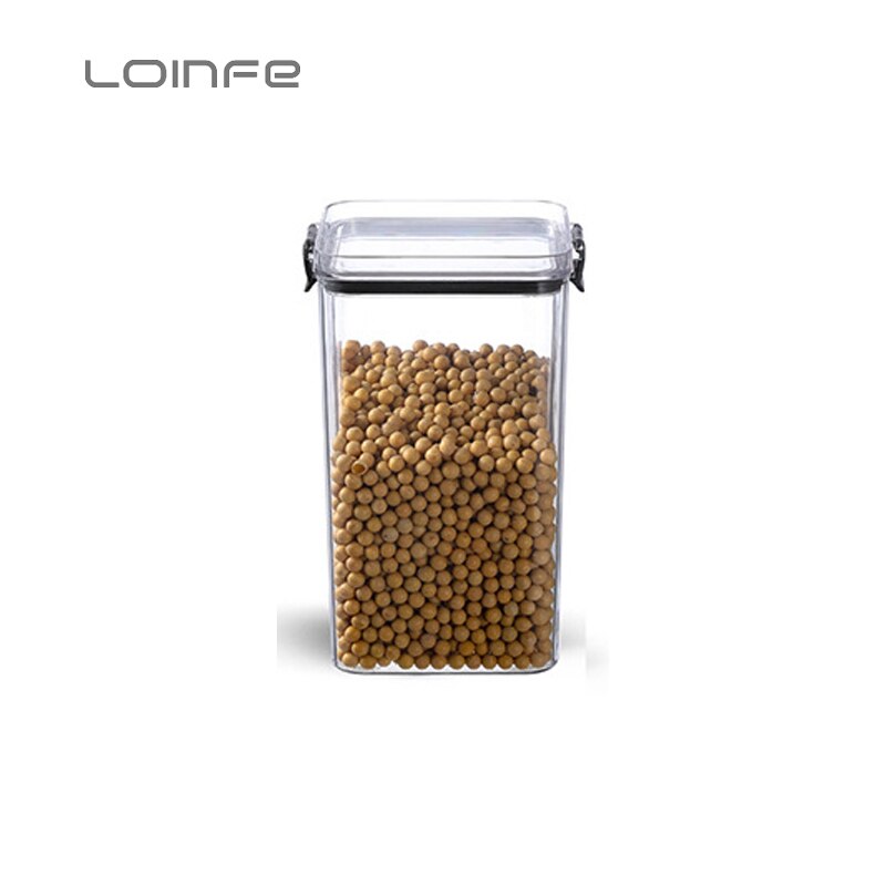 460/700/950/1300/1800ml Kitchen Food Storage Container Box Noodle Sealed Cans Storage Bottle Grain Cereal Dispenser Storage Box: 1300ml