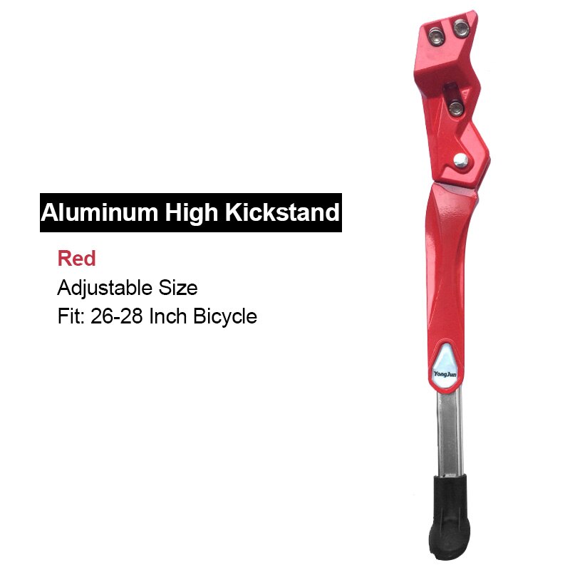 Mountain Road Bike Support Side Stand Foot Brace Durable Bicycle Stand Kickstand Parking Racks Bicycle Accessories: Red High Kickstand