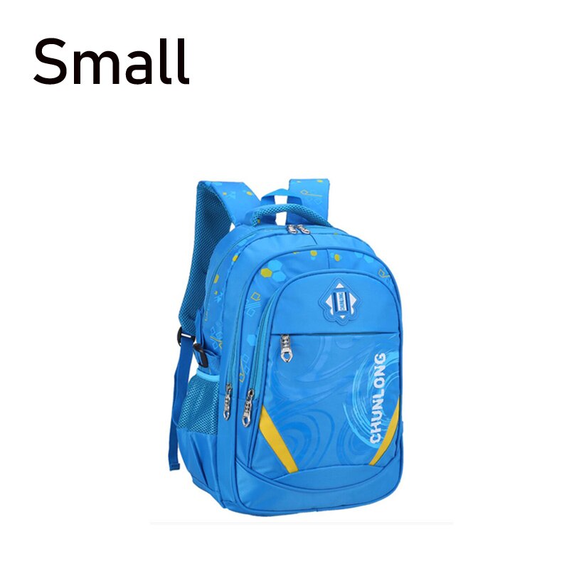 Enfants sacs d'école pour garçons école primaire sac à dos enfant grande capacité enfants cartable filles BookBag étanche 1-3-6 Grade: Small Sky Blue