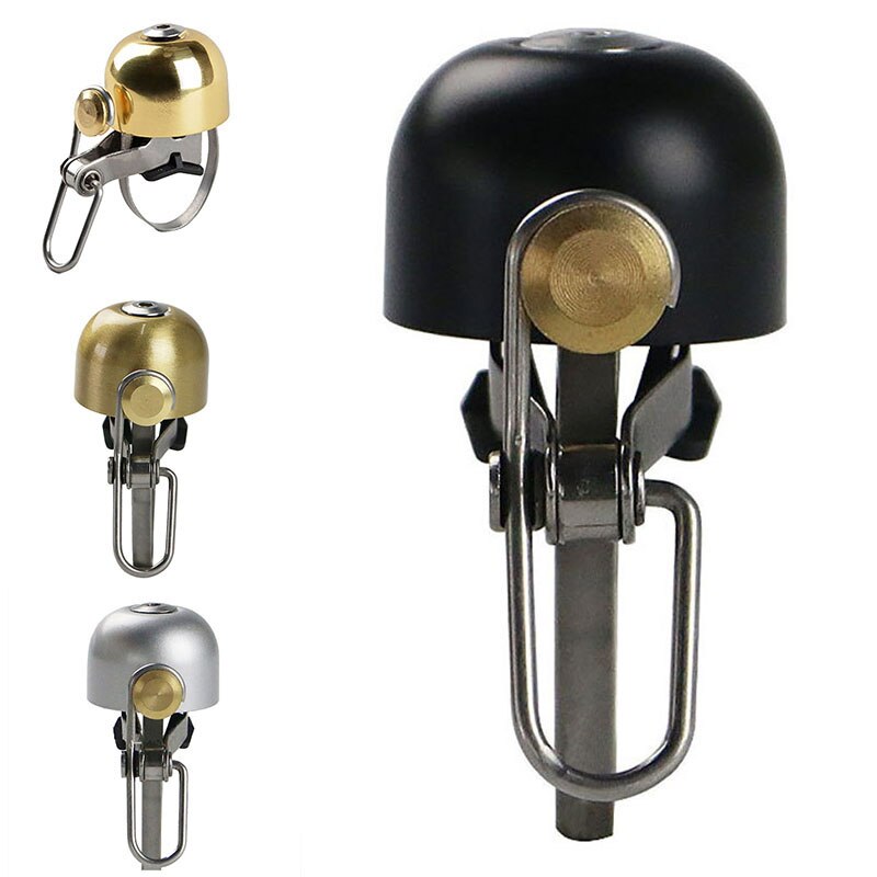 Cykel cykel styrring klockhorn hopfällbar klocka cykeltillbehör hopfällbara cyklar styre kopparring horn säkerhetsvarning