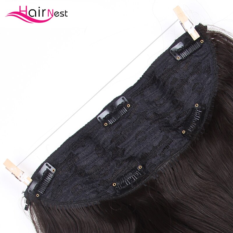 Hair Nest Hair Extension Clip Secret Fish Line Hairpiece Body Wavy Hair Synthetic Hair For Women Curly Hair18Inch Length