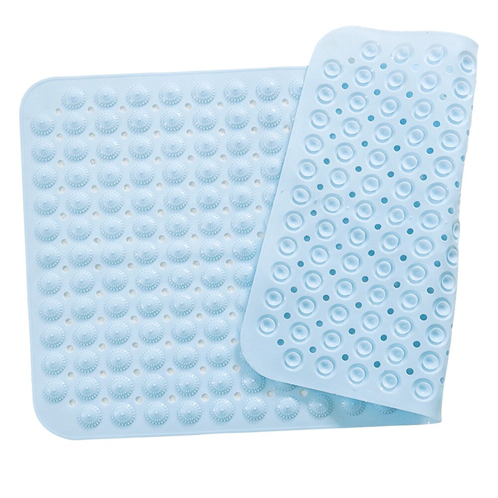 1Pcs Durable PVC Floor Mat Bathroom Foot Mat Skid Resistance Foot Mat Shower Floor Mat(White)
