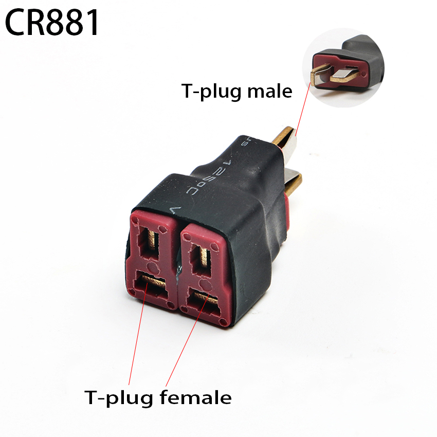 Adaptateur série parallèle Deans T Plug EC3 EC5, compte 60, compte 90, connecteur de convertisseur de batterie Lipo, accessoires de modèle RC bricolage, 1 pièce: Lavande