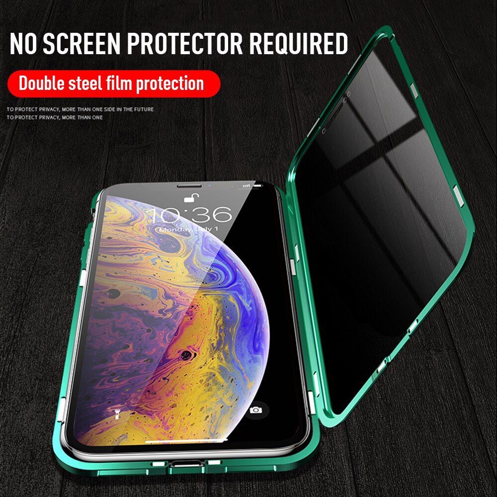 Magnetic Privacy Glass Case for Phone