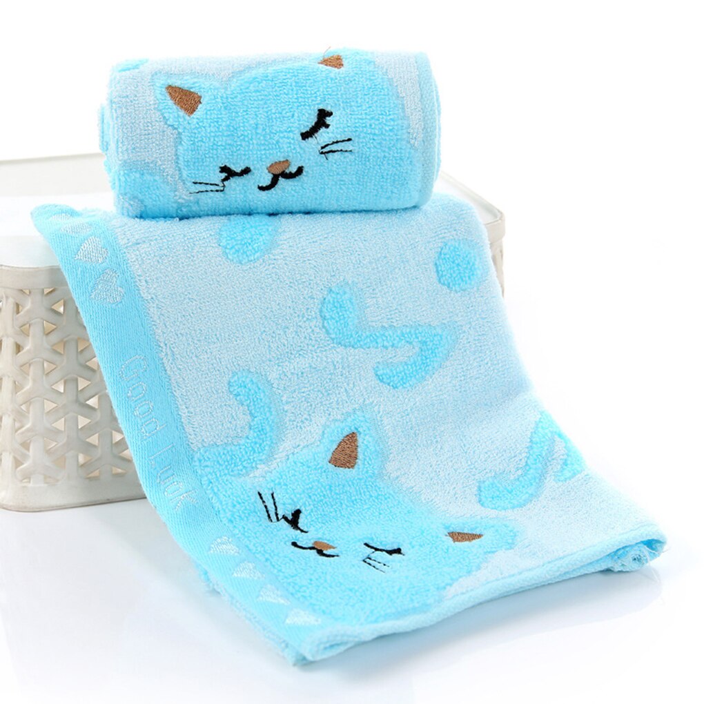 Baby Gezicht Handdoek Microfiber Absorberende Drogen Bad Strandlaken Washandje Baby Handdoek Zacht Katoen Kinderen Handdoek Leuke Kat Patroon Handdoeken: 13