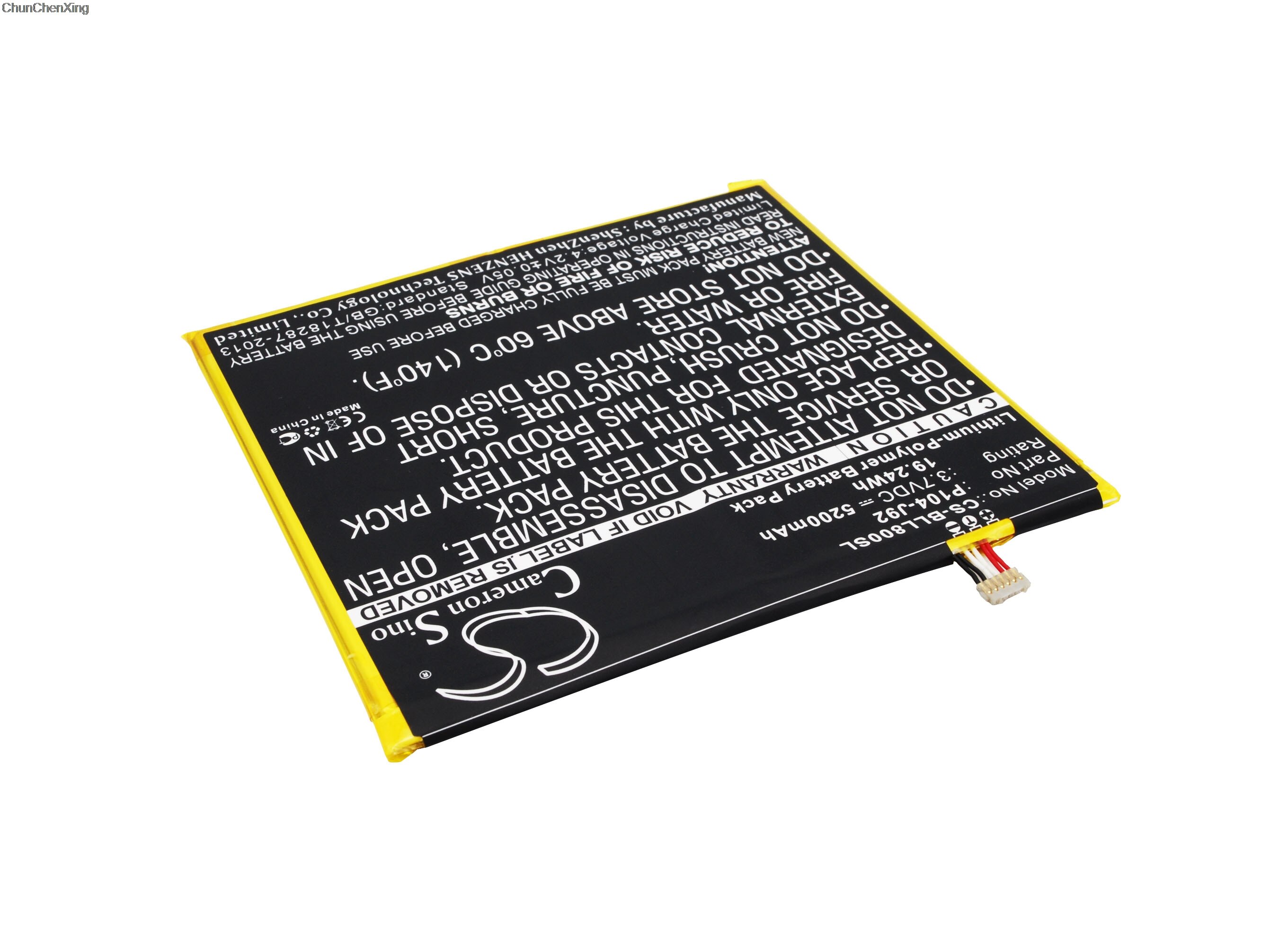 Cameron Sino Replacement Battery 5200mAh for BLU L800, L800L, Leben View TAB