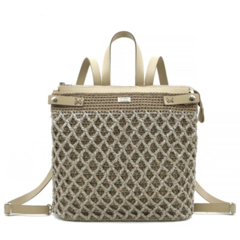 Leather Bag Set For Diy Backpack Handmade Handbag Accessories Bag Bottom Shoulder Strap Gold Zipper Women Shoulder Bag