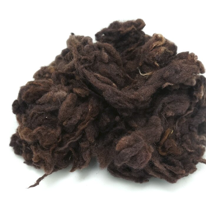 Coils van wolvilt Gekaard Schapenwol, Roving, Fiber, Naaldvilten, Spinning 50 g/bags DIY Baize poke poke fun: coffee