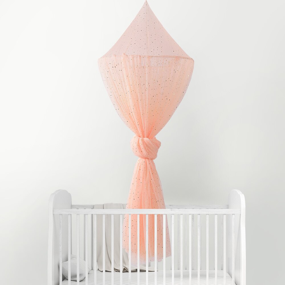 Leuke Hung Dome Kleurrijke Klamboe Baby Prinses Kids Play Tent Meisjes Kamer Decor Bed Luifel Nursery Speelhuis Foto props: Orange