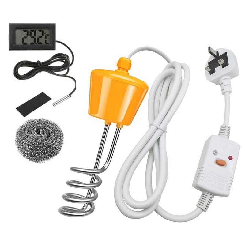 2500W Schorsing Onderdompeling Boiler Verwarming S Met Lekkage Bescherming Schakelaar & Thermometer: eu stekker