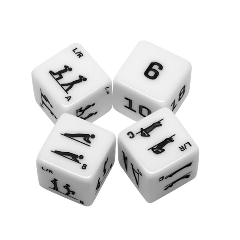 4 stuks/set fitness sport 6-- zijdige kubus dobbelstenen oefentraining trainingsapparatuur party spel entertainment speelgoed
