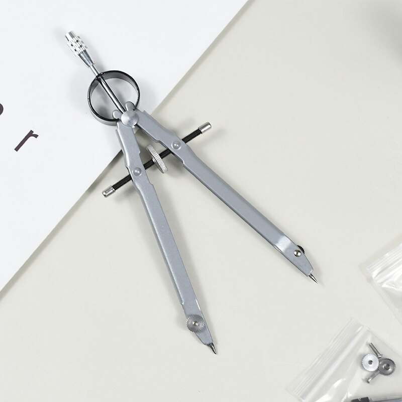 2Pcs / Set compass with locked geometry 6 inch bow compass precise mathematical drawing drafting student stationery