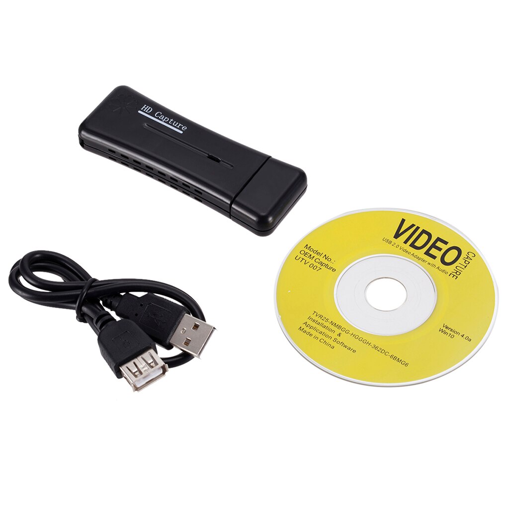 1080P USB2.0 HD Video Capture Card Portable HD 1 Way Computer Game Video Mini Capture Card