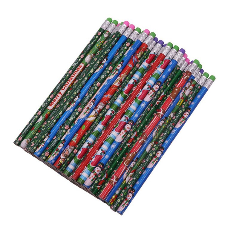 100 pz HB Matita di colore Della Penna Di Natale Modello di Halloween Modello di Gomma di colore Dei Bambini della Penna Studente Pittura Schizzo di Cancelleria: Default Title