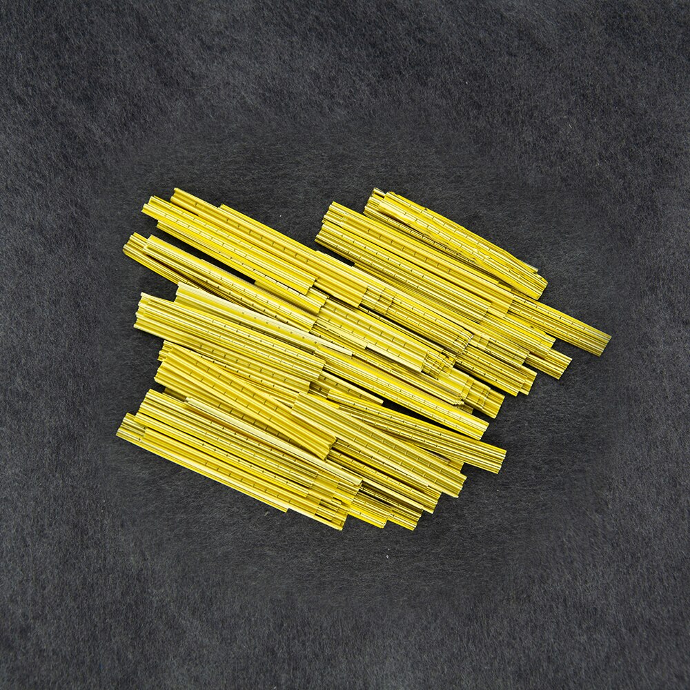 Chkj 100 Stks/partij Hand-Made Gouden Afgewerkte Tin Folie Strips Zeer Zorgvuldige Afwerking Gouden Afgewerkte Tin Folie Strips