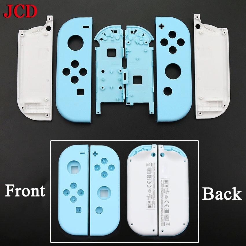 JCD 1Set Animal Crossing Replacement Housing Shell Case For Nintend Switch Joycon Left Right Controller Cover with middle frame: NO 2