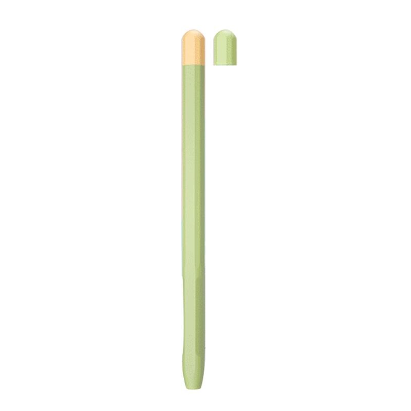 Capa de segurança protetora para apple pencil 2 anti-choque anti-perdido slicone capa de manga para ipad tablet touch pencil 2 kits: Green