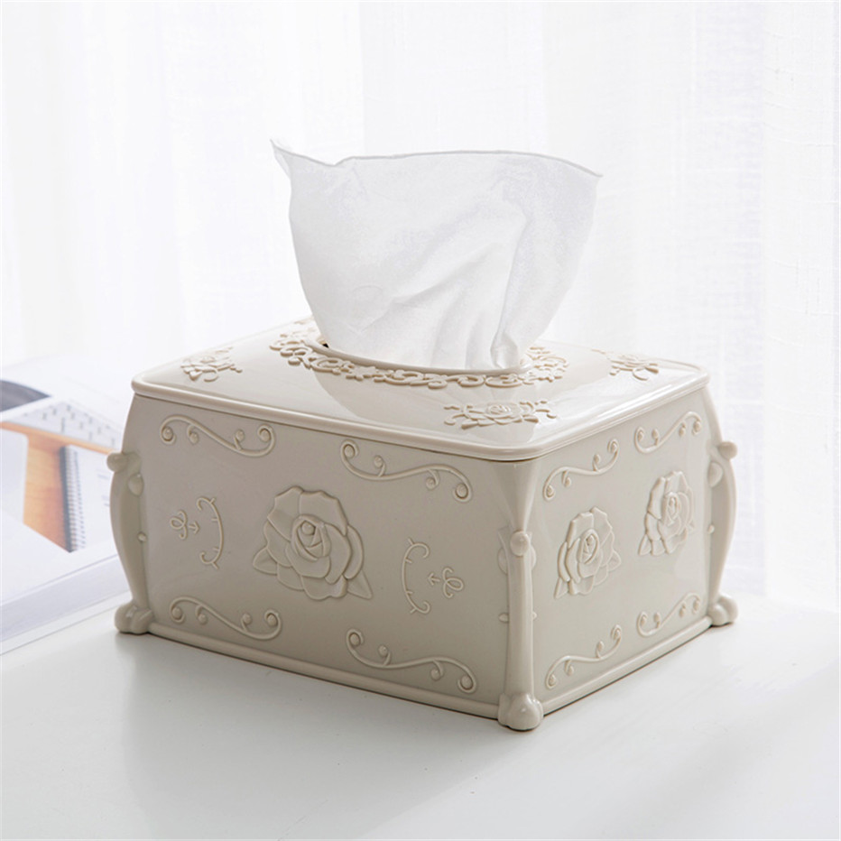 Tissue Box Napkin Storage Living Room Organizer Car Paper Holder Kitchen Bathroom Home Office Napkin Container Home Decoration