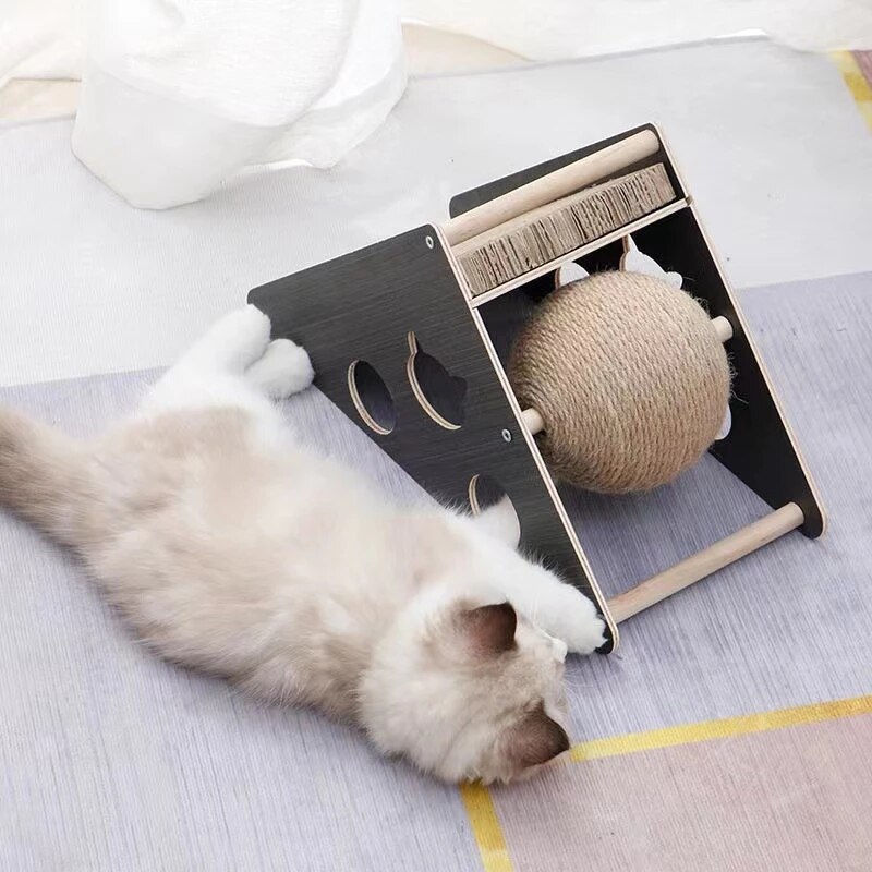 Cat Scratch Board Cat Vertical Corrugated Paper Cats Toys Cats Grinding Claw Climbing Toy Accessories Pet Furniture Supplies