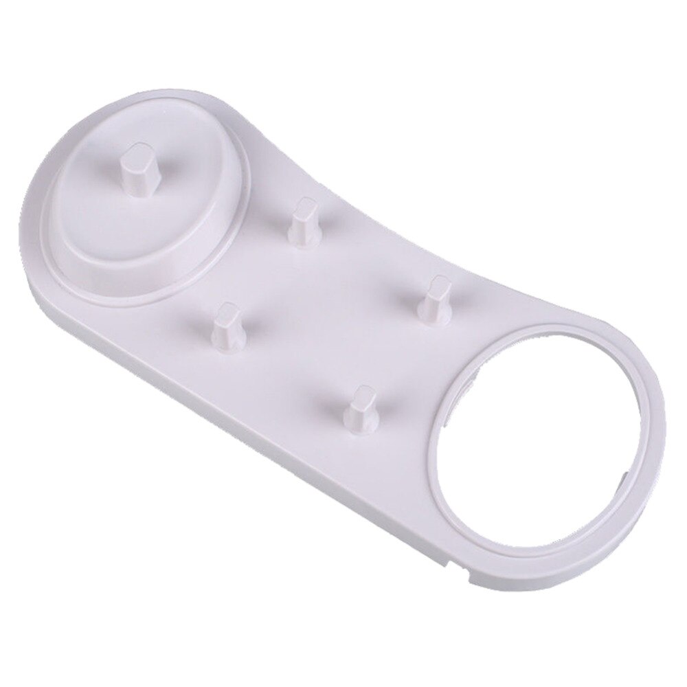 Soporte eléctrico para cepillos de dientes, Base blanca con orificio de cargador para Oral B 3709 3728 D18