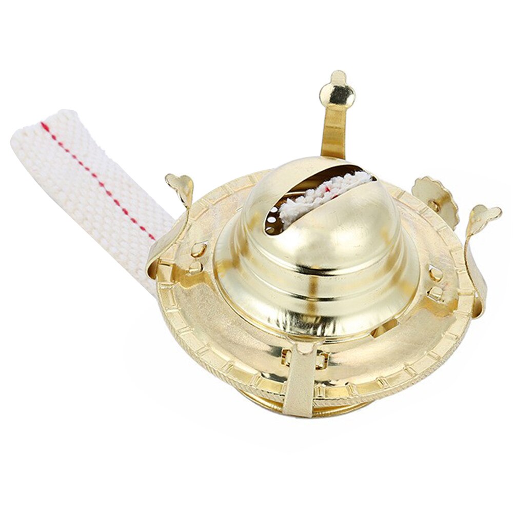 1 Set Oil Lamp Burner And Oil Lamp Wick Kerosene Oil Lamp Wick Old-Fashioned Kerosene Lamp Metal Regulator Retro Glass Oil Lamp