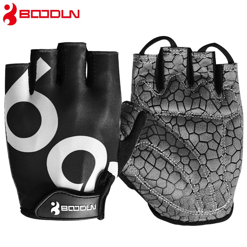Vara barbati femei manusi fitness jumatate deget respirabil elastic anti-alunecare antrenament sala de fitness body building musculation manusi crossfit: Negru / M