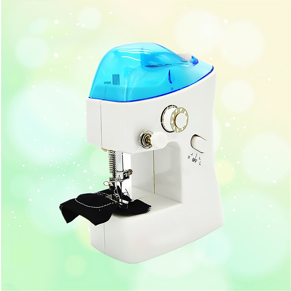 Mini Sewing Machine Portable Electric Fabric Crafting Mending Machine Dual Speed Sewing Tool with Foot Pedal