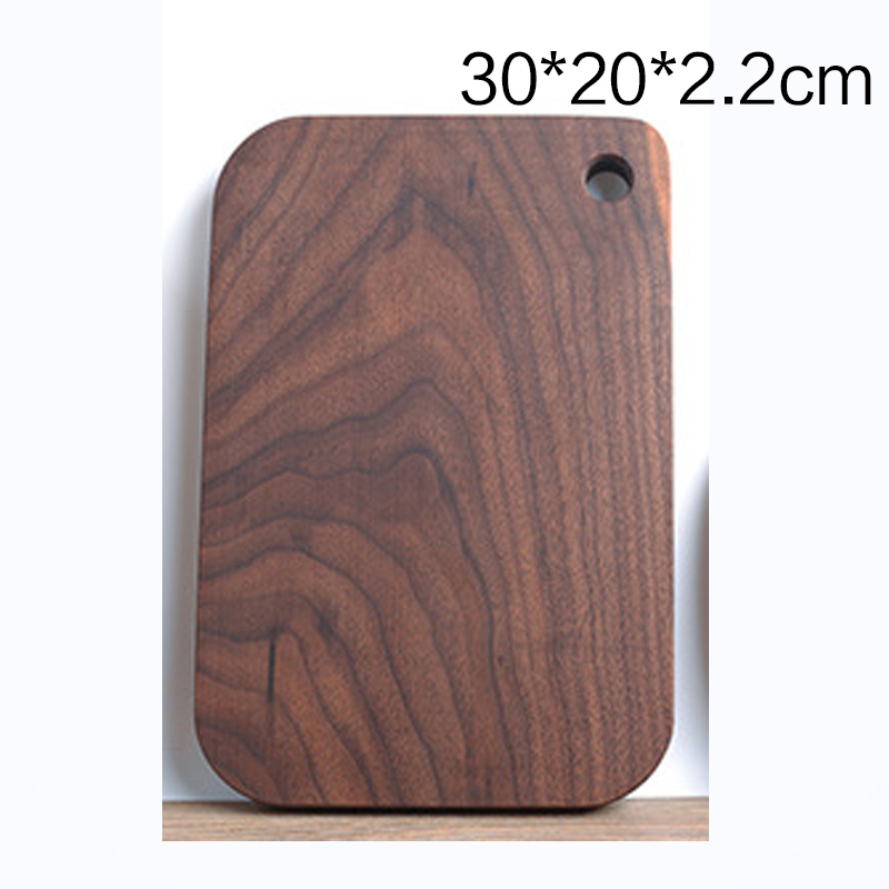 Japanese black walnut special-shaped breadboard solid appliances beeswax whole wood wood rootstock Choppingboard kitchen: square1