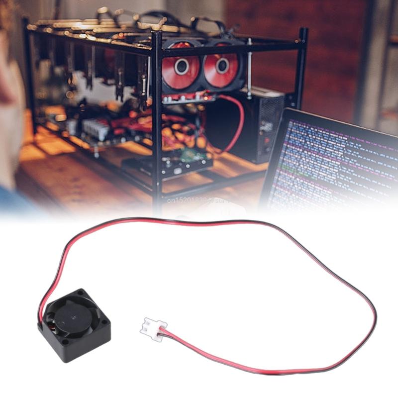 Small Cooling Fan 2x2x1cm Heat Dissipation Fan with XH2.54 Terminal for Desktops Laptops Fan