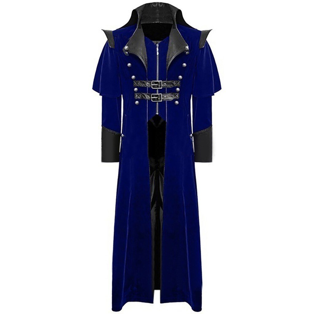Gothic Victorian Tailcoat Men Vintage Steampunk Cosplay Uniform Costume