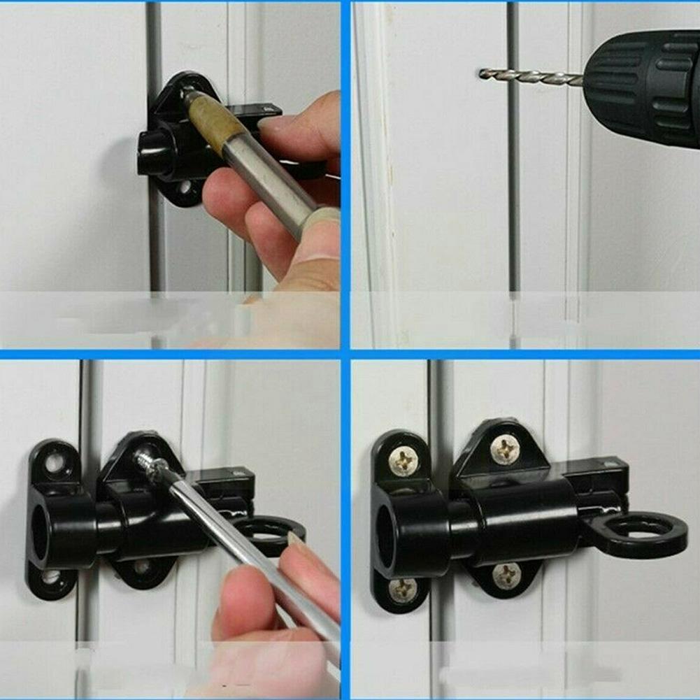 Aluminum Door Bolt Self-closing Automatic Latch Window Security Ceiling Lock Hatch Sprung Loft Latch H1I1 Attic Gate L7P9