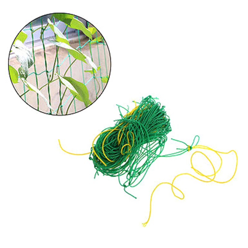 1 stk hage grønn nylon espalier netting støtte klatrebønne plantenett vokse gjerde