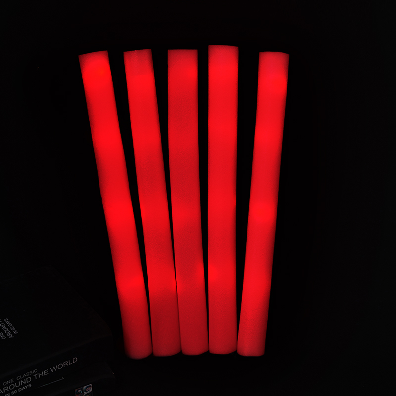12/15/30/60 st cheer tube-pinnar, ljusstavar, mörkt ljus för fest, bulkfärgade bröllopsdekorationspinnar, skumpinne, rgb led-glöd: Ljusgul