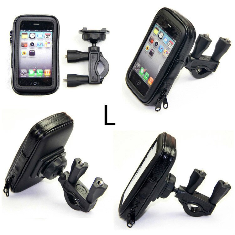 Fahrrad Motorrad Telefon Halter Mobilen Ständer Unterstützung Für iPhone 6 6S 7 Plus GPS Bike Halter Wasserdichte Tasche Soporte movil Moto: Type2 Size L