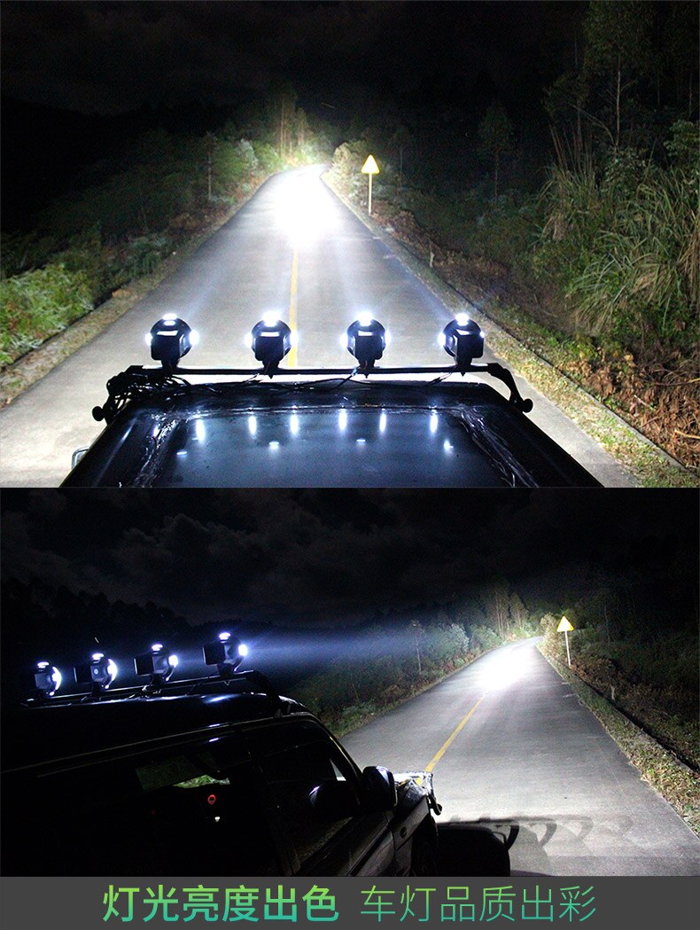 Skuer 55w 4 tommer off road 6000k spotlight hid xenon lampe super lys off-road køretøj spotlight hjælpelampe tag