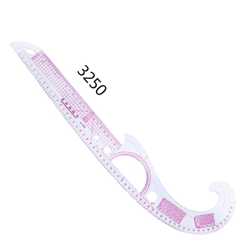 MIUSIE 6 Pcs French Curve Metric Grading Ruler Measure Dressmaking Tailor Drawing Template Craft Tool Plastic Sewing Supplies