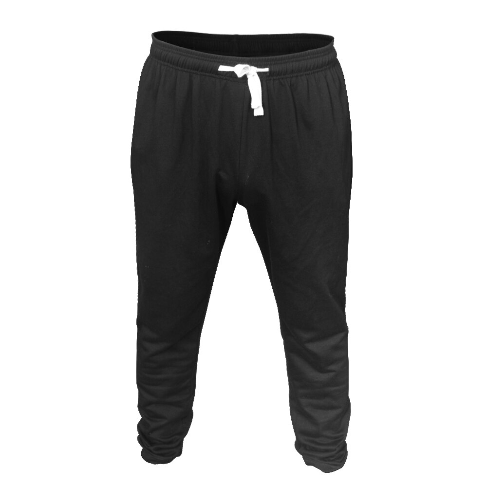 Pantalones de gimnasio para hombre culturismo entrenamiento Fitness ejercicio Slim Fit pantalones de algodón bolsillos gris negro ropa músculo vivo: L / Black
