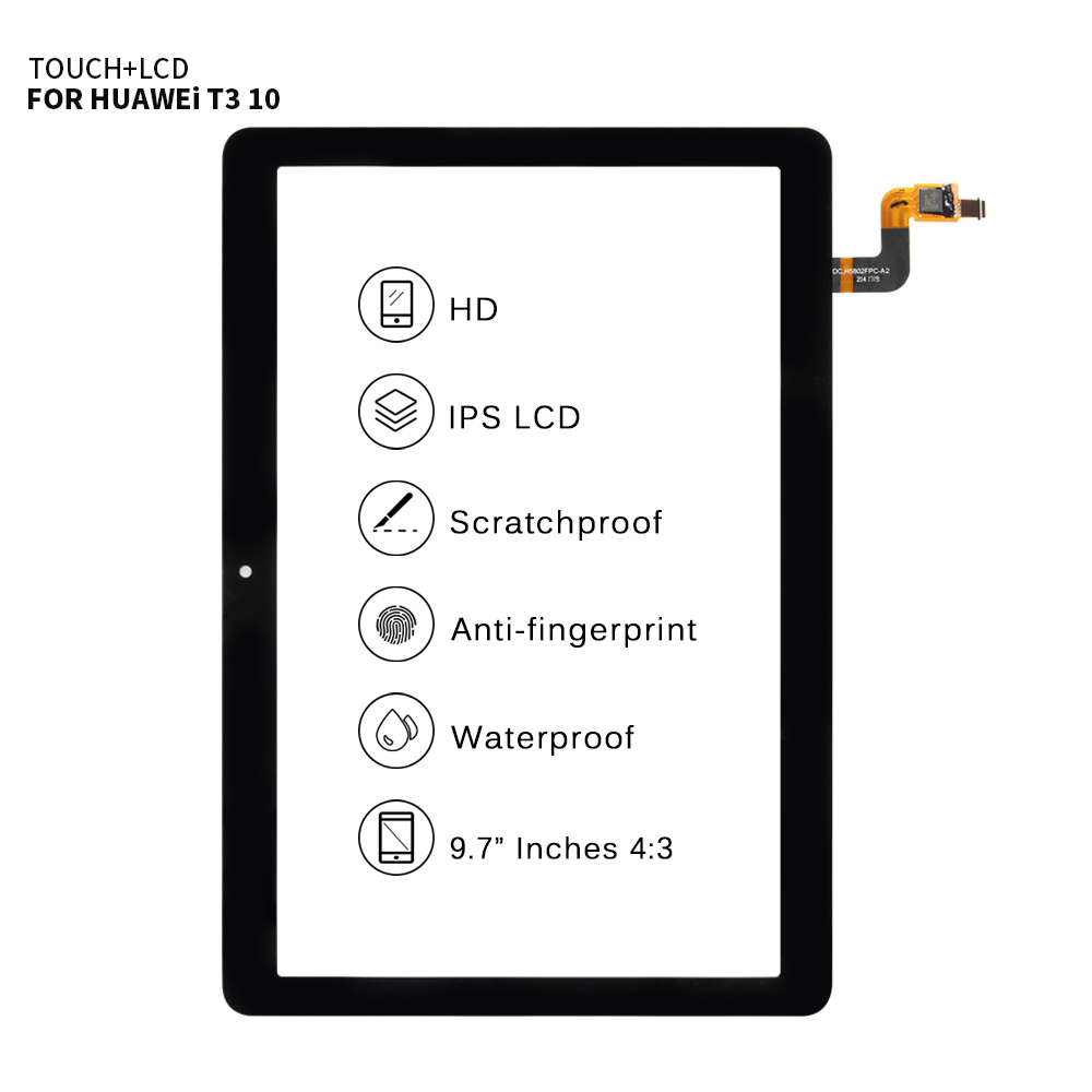 9.6 "für Huawei T3 10 Digitizer AGS-L09 berühren Bildschirm Für Huawei MediaPad T3 10 AGS-W09 AGS-L03 Touchscreen Digitizer Glas