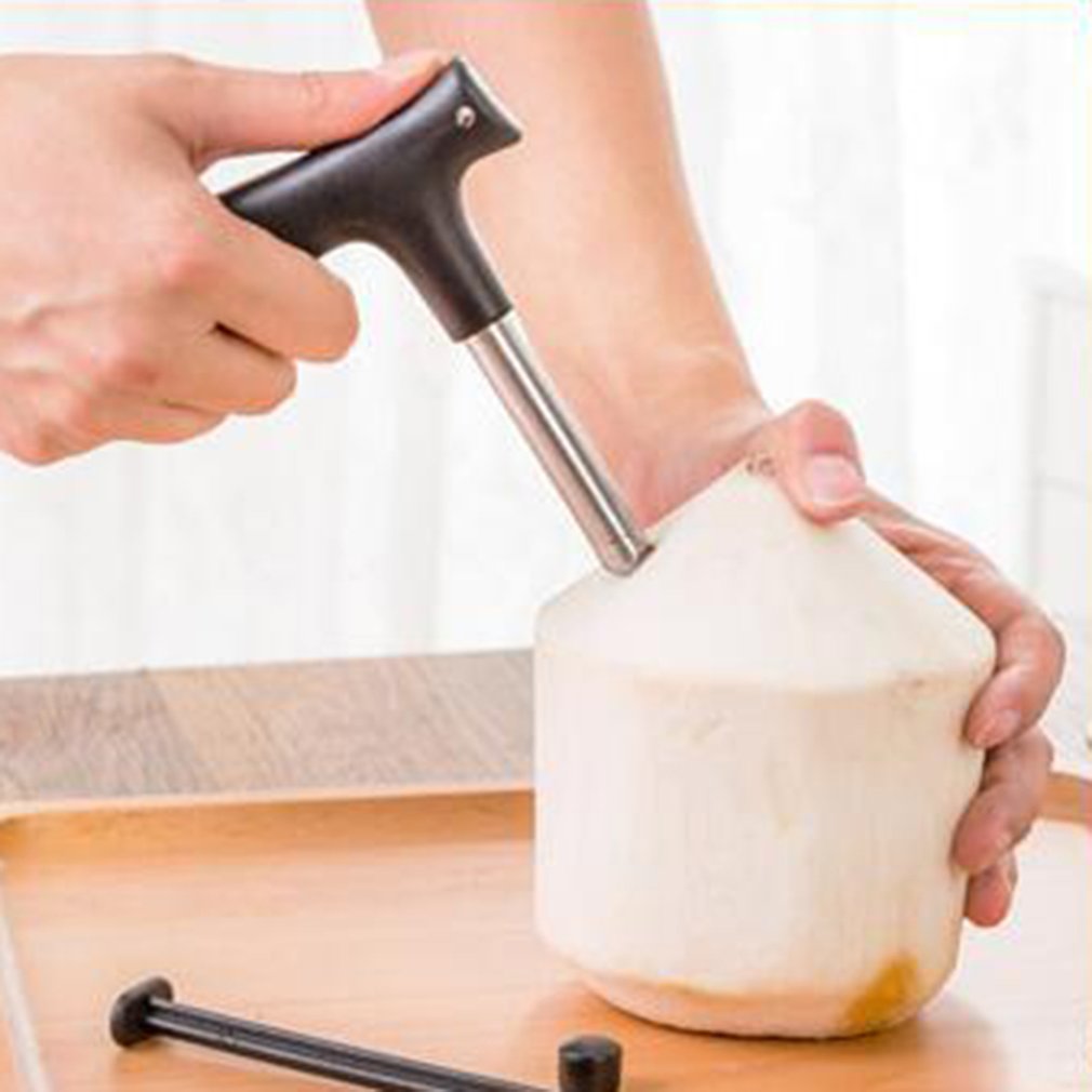 Outil d&#39;ouverture de noix de coco, poinçon d&#39;eau, robinet, perceuse pratique, paille, trou ouvert, coupe , ouvre-fruits, directe