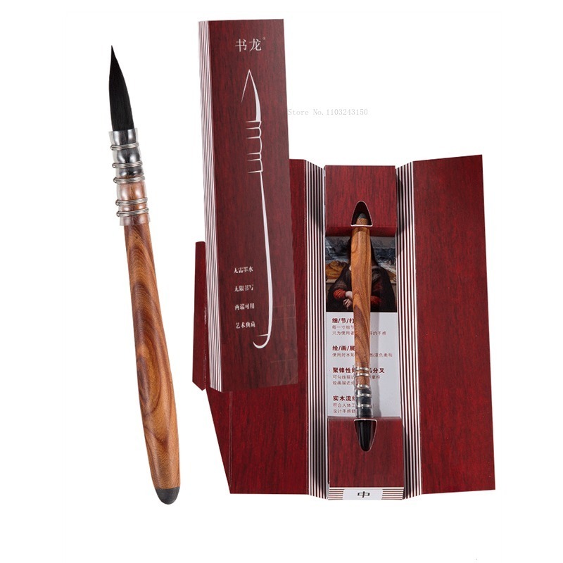 Cabezal de bolígrafo de fibra de nailon, pincel de acuarela, herramienta de arte, pintura al óleo, pluma de línea de gancho de borde, materiales de dibujo artístico para estudiantes