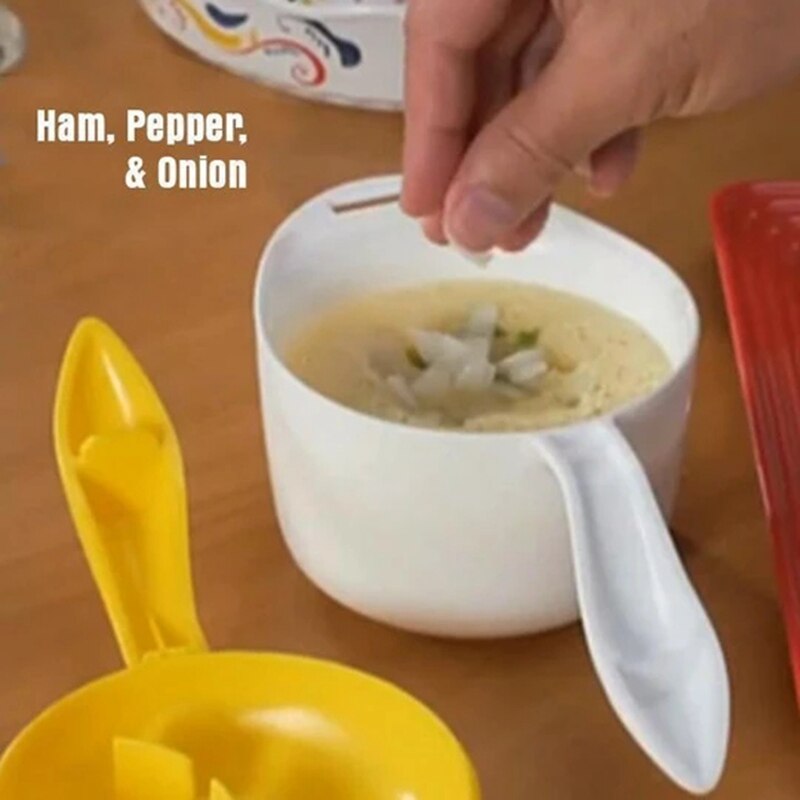 HKML Microwave Scrambled Egg Maker Shake a Egg Easy Steamed egg Cooking Tools on the go Kitchen Accessories