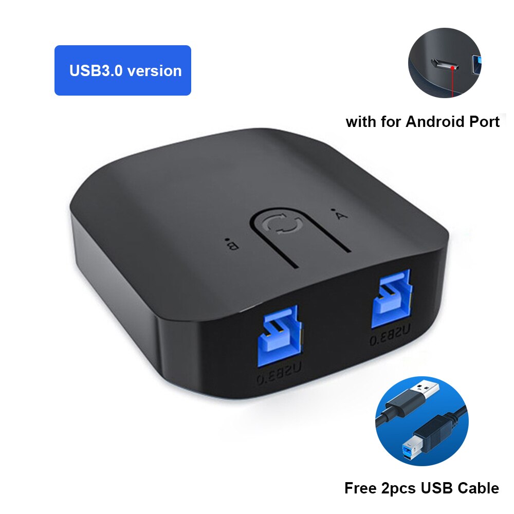 Usb 3.0 Hd Kvm Switch 1080P Capture Box 2.0 Usb Kvm Splitter Voor Delen Monitor Printer Toetsenbord Muis: USB3.0 Version