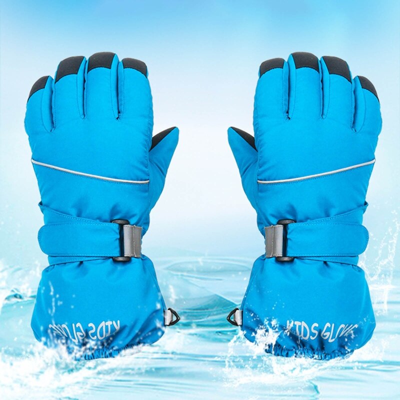 Kinder Winter Warme Ski Handschuhe Kinder Dicke Wasserdichte Volle Finger Handschuhe Outdoor Sport Snowboard Handschuh für 4-14 Jahre alte Kinder