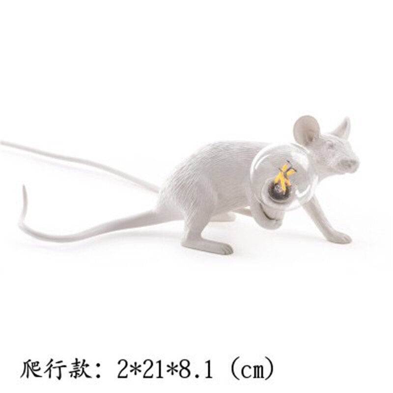 Nordic Italiaanse Hars Rat Tafellamp Slaapkamer Nachtkastje Muis Lamp Bruiloft Deco Tafel Licht Kids Anima LsItalian Lampen Tafel: C