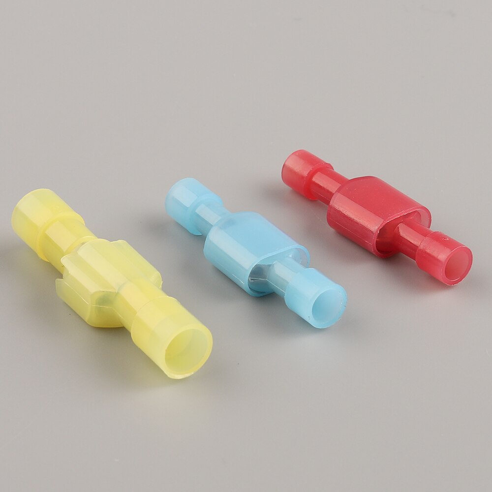 Fully insulated Nylon 6.3mmFemale + Male Insulated Spade Electrical Wire Crimp Terminal Connectors Wiring Cable Plug set