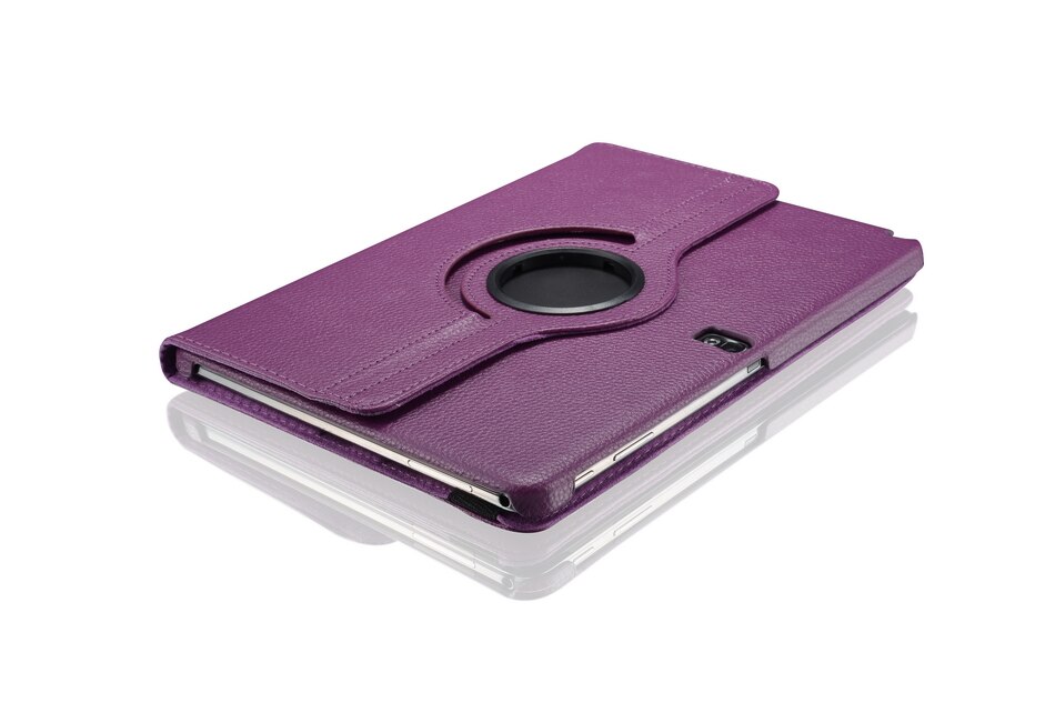 For Samsung Galaxy Tab Pro 10.1 inch T520 T525 T521 Note P600 P601 P605 Tablet Case 360 Rotating Bracket Leather Cover: Purple / NOTE 10.1 SM-P600