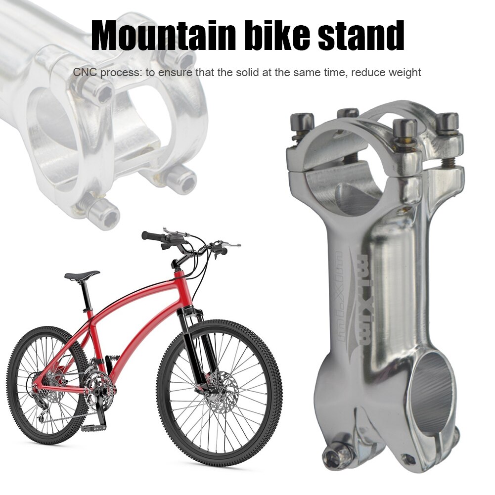 31.8Mm Fiets Stuurpen Aluminium Mountainbike Stuurpen Zilveren Ultralight Cnc Mtb Fiets Stuurpen Fietsen Accessoires